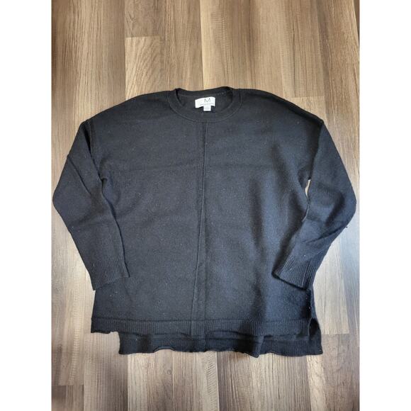 Magaschoni Black 100% Cashmere Crew Pull Over Sweater Women's Size S - Picture 1 of 6